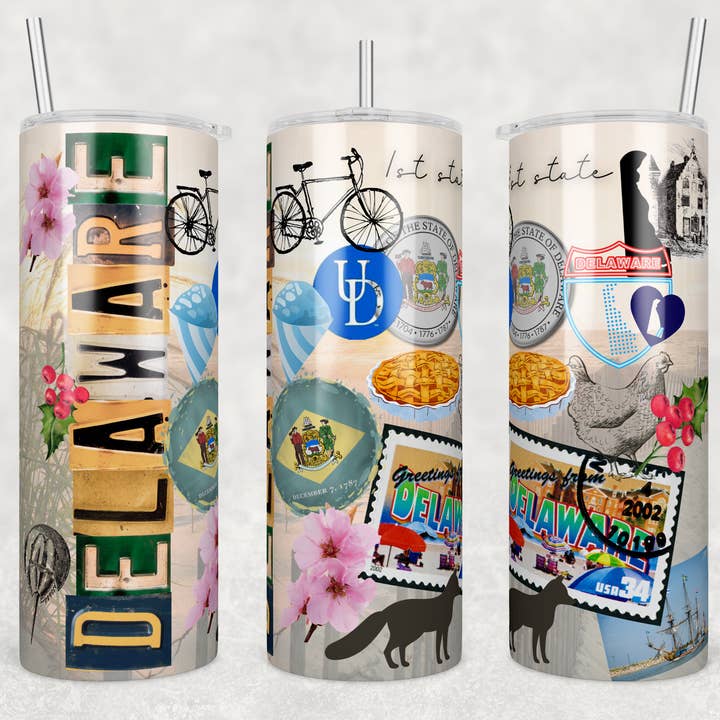 Delstat Delaware | Tumbler for engroshandel hos Designs by Robyn