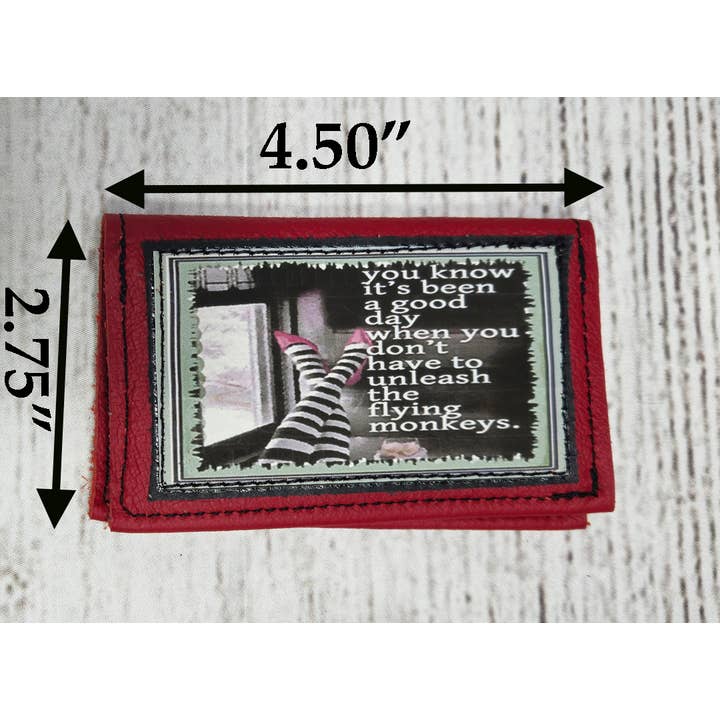 Old Bagzz - Wholesale Card Holder - Women's - Vintage Maine Map Credit Card Case Reclaimed Leather