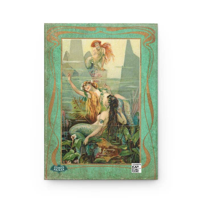 Asunder Bazaar - Wholesale Journal/Diary - Vintage Mermaid Trio Matte Hardcover Journal2