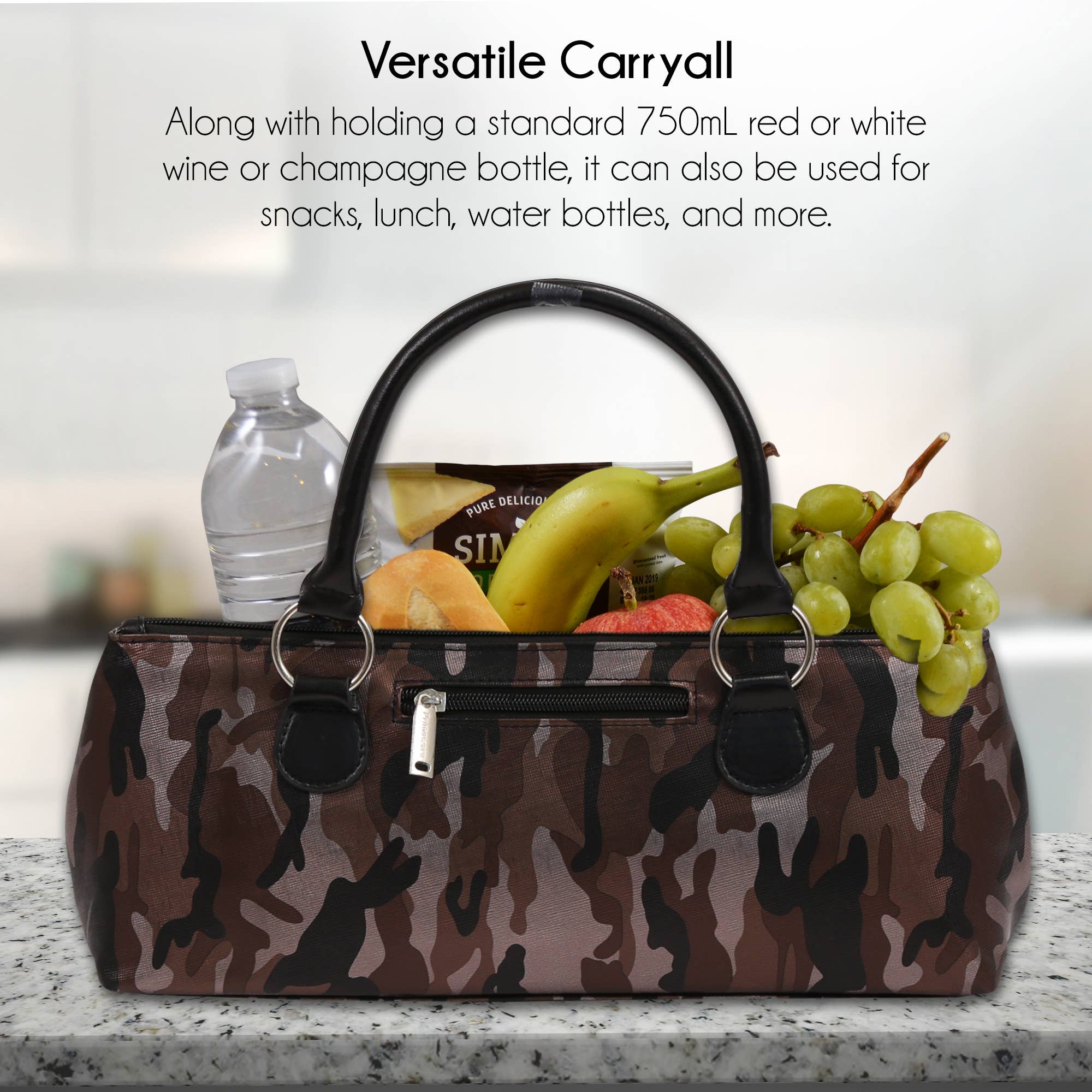 Primeware Inc. - Vendita all'ingrosso Borse per bottiglie di vino - Pochette per vino | Borsa termica Classic Sassy3