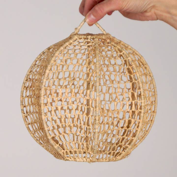 Raffia lace pendant 20cm for wholesale by Bohome Living