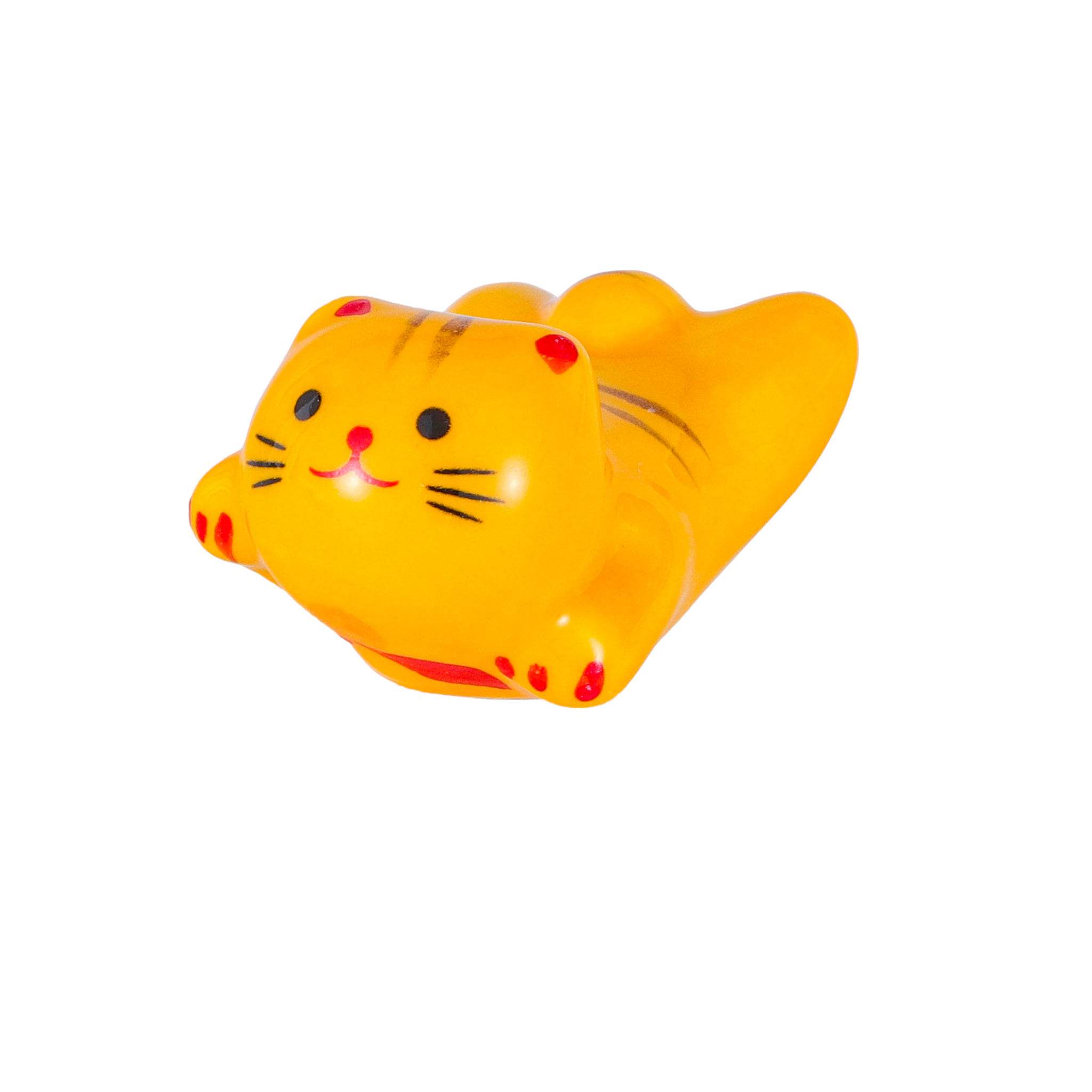 Urban Tokyo - Wholesale Spoon Rest - Cat Chopsticks Rest 2"L Yellow (12/288)1