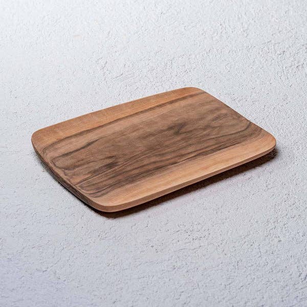 High crafty – wholesale Serving tray – Hand-Carved Moroccan Walnut Wood Tray – Natural Wooden Servi2
