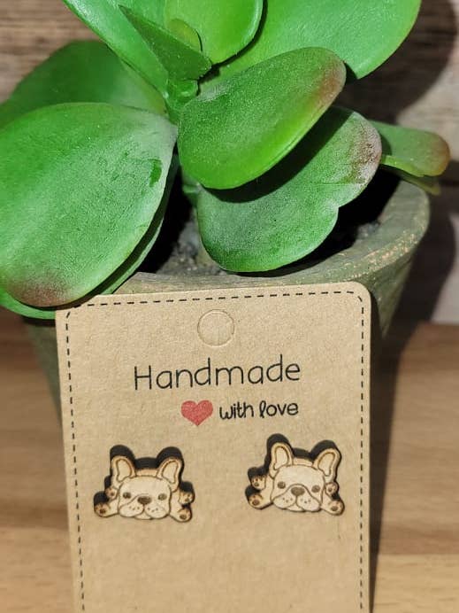 Boucles d'oreilles Frenchie 4 pour la vente par 432 Customs