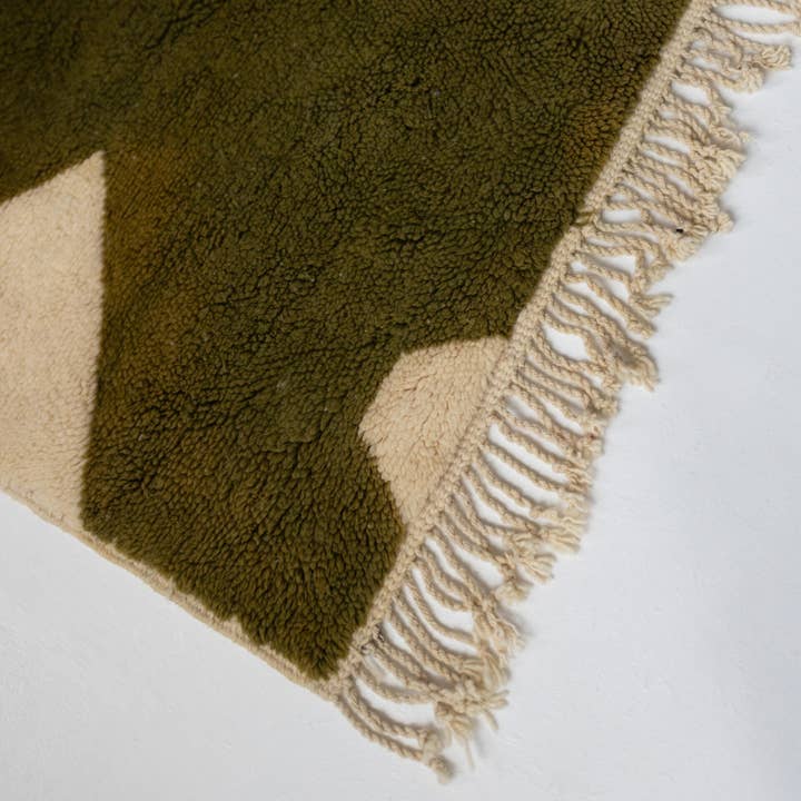 BerberNest - Wholesale Area Rug - Premium Handwoven Olive Green Beni Mrirt Moroccan Area Rug2