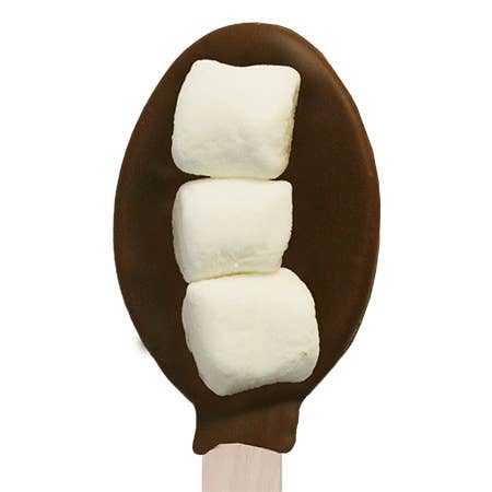 Mini Marshmallow Chocolate-Dipped Spoons for wholesale by Melville Candy Company