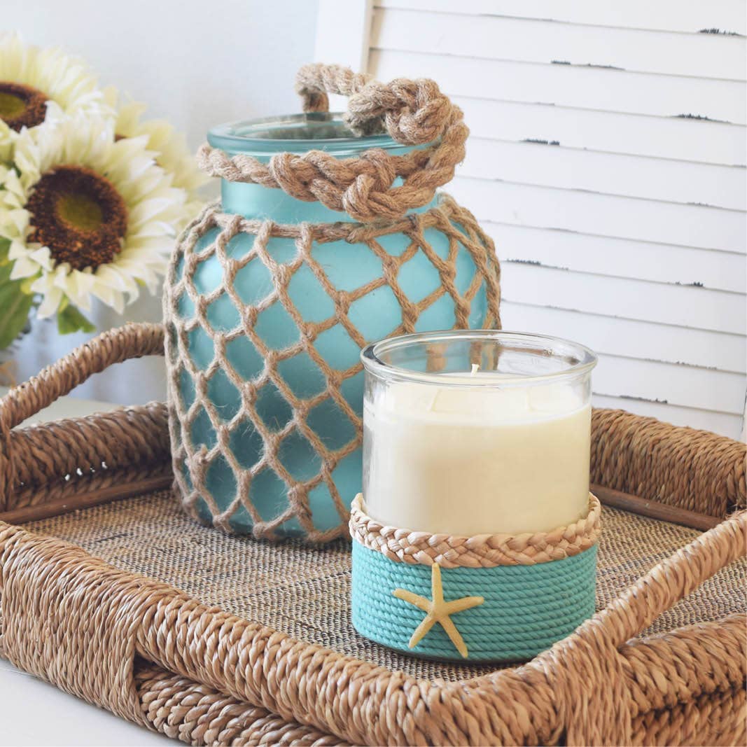 REMOVED BRAND - Vente Bougie en bocal - Étoile de mer côtière 3 mèches - Linge de plage 34 oz.1