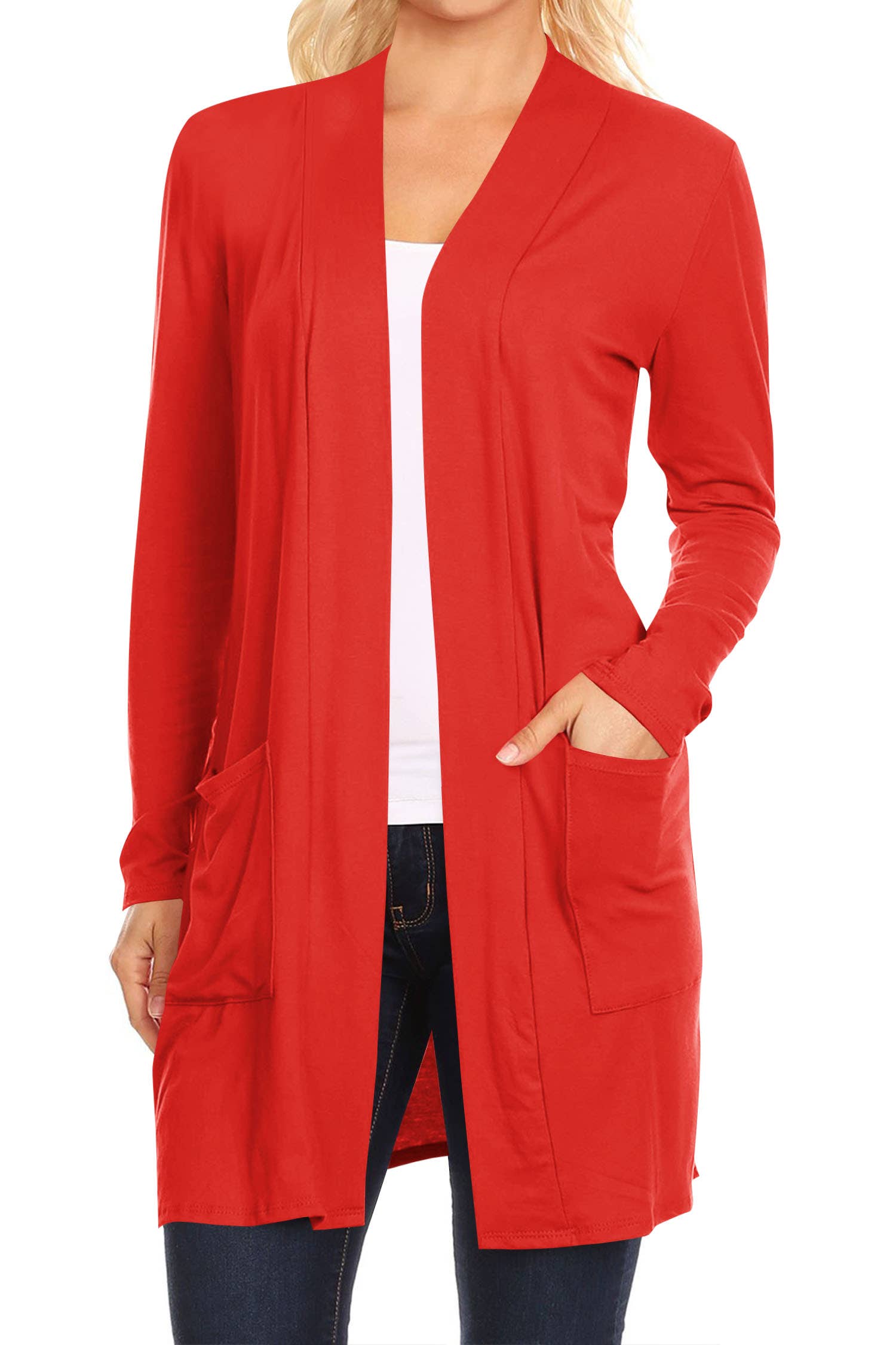 MOA COLLECTION - Wholesale Cardigan - Women's - Women's Long Sleeves Casual Solid Outerwear Sweater Cardigan19