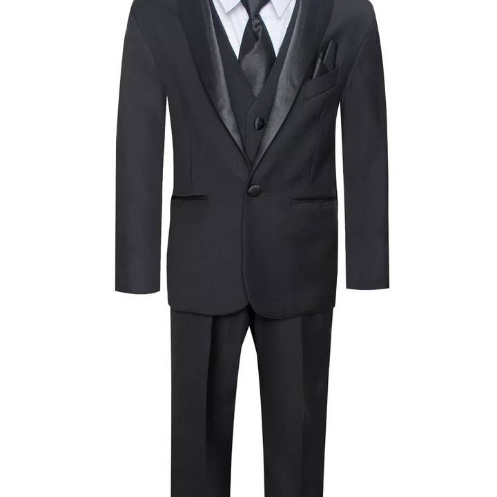 Ferrecci - Wholesale Suit Set - Kids - Ferrecci - Ultimate Elegance Boy's Shawl Collar Tuxedo Set