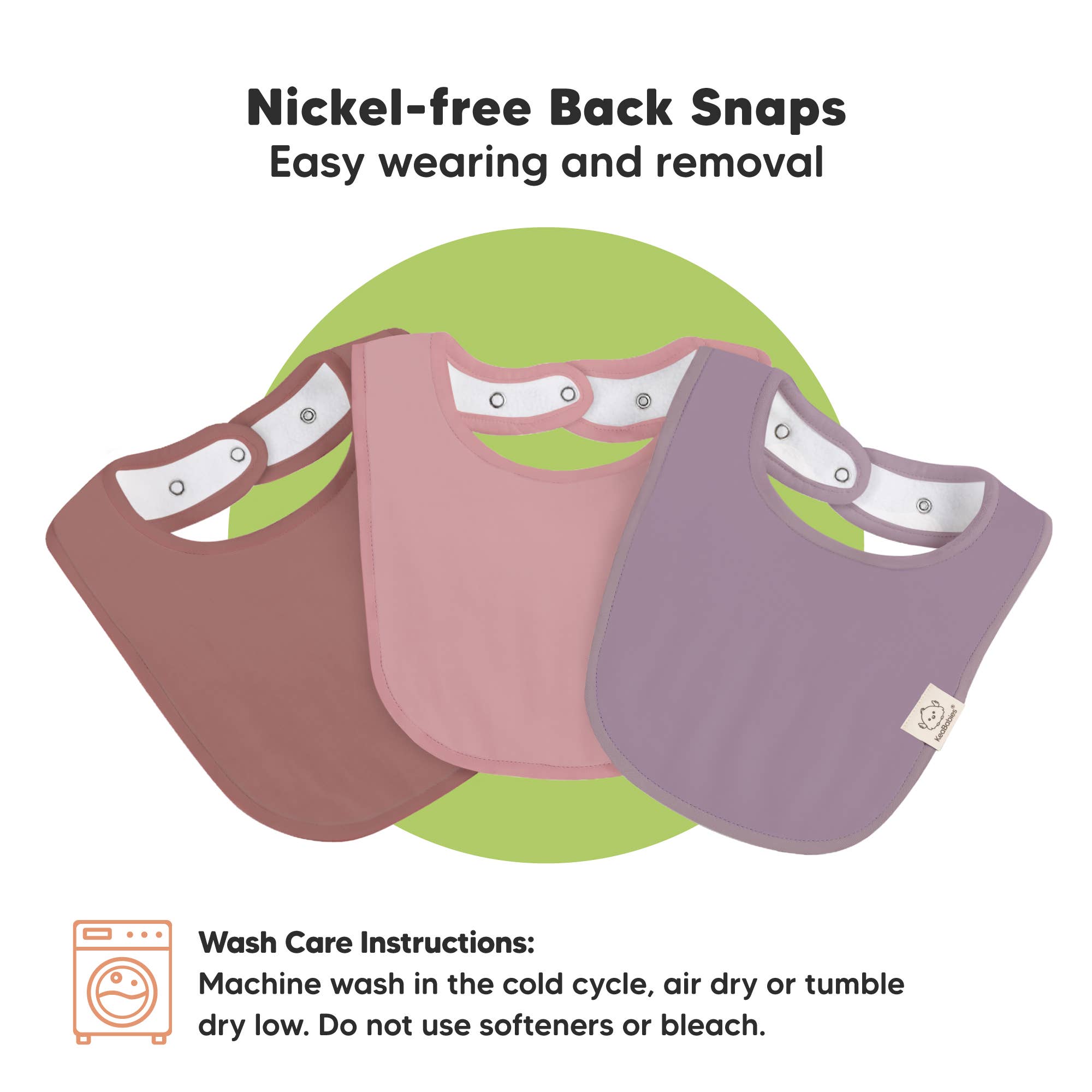 Mauve 8-pack Babetes de Drool Urbano para Mordeção Bebé Menino e Menina para venda a revendedores na Faire8