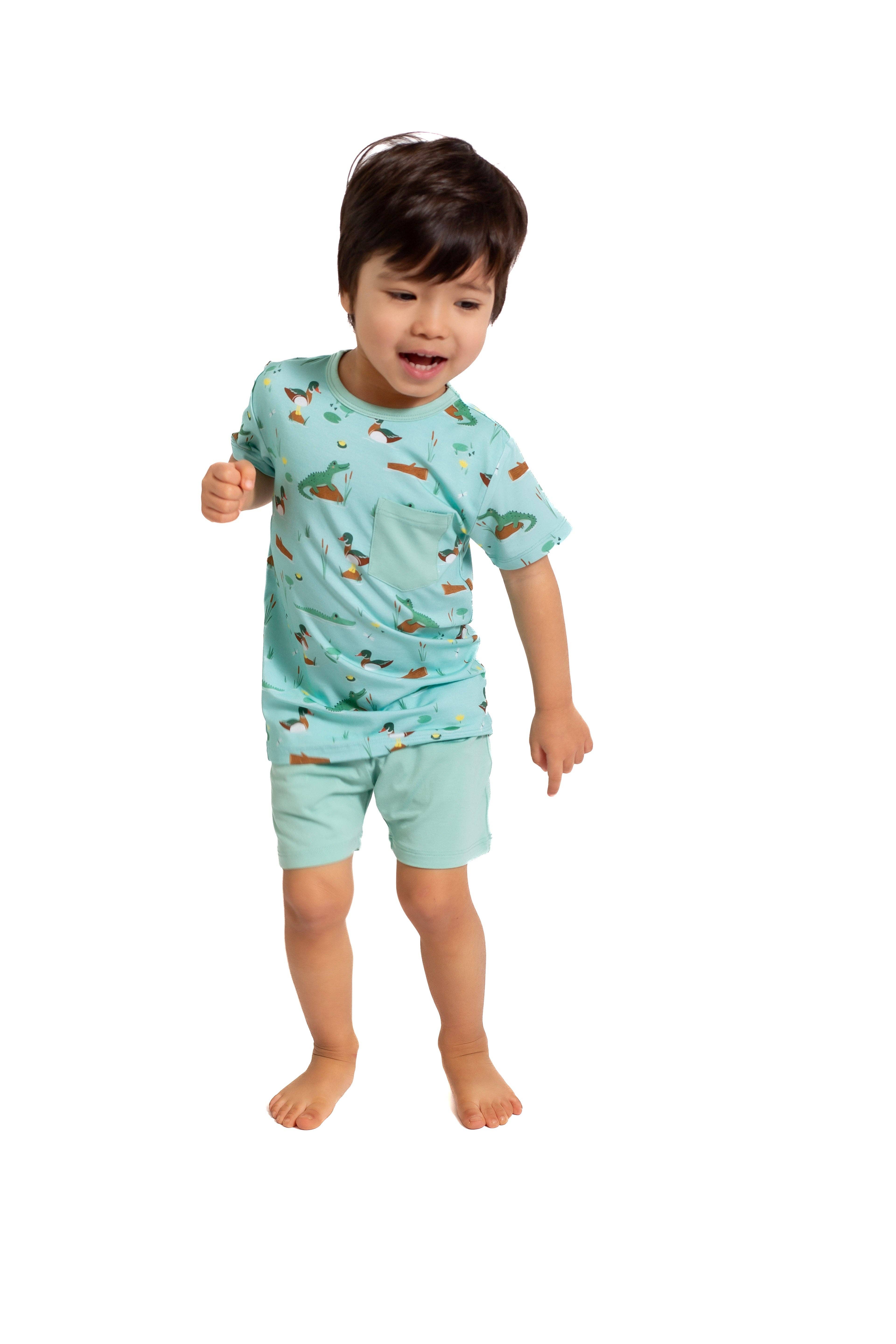 Pearls & Pelicans - Wholesale Top & Short Set - Kids - Bayou Buddies Pocket Shirt & Shorts6