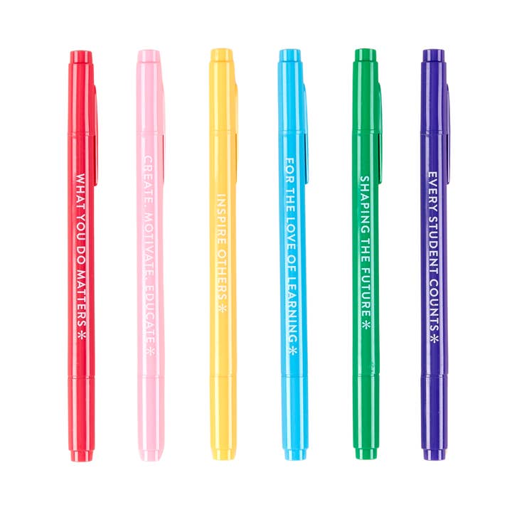 Erin Condren Design - Wholesale Marker - Teacher Dual-Tip Markers 6-pack4