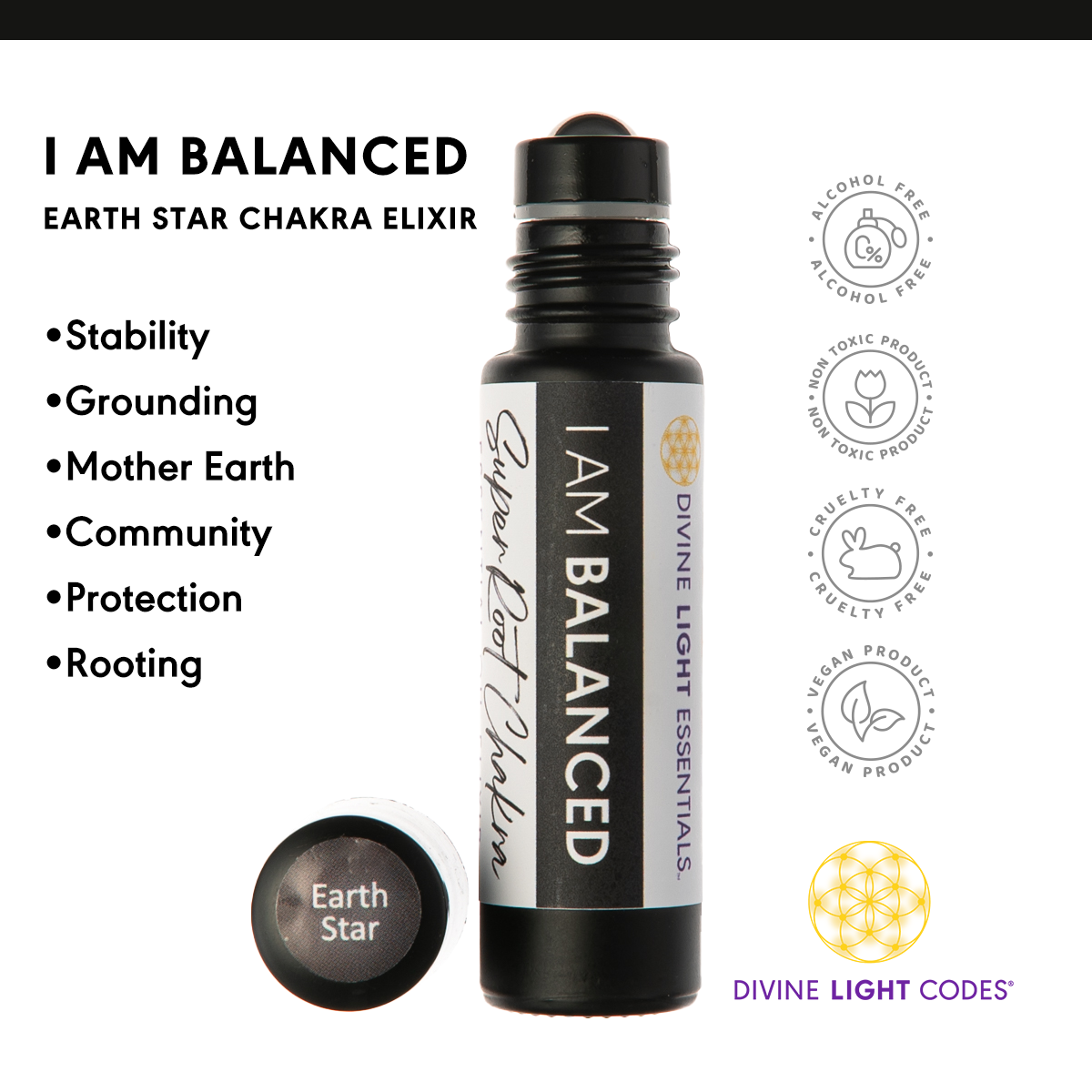 Divine Light Codes - Wholesale Essential Oil Roll-On - Chakra Balancing Elixirs - Essential Oils - 10 Roller Bottles Set22