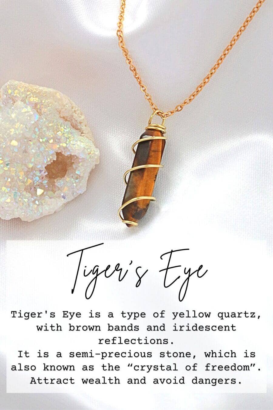 Divine Dulcet - Wholesale Pendant/Charm Necklace - Double-ended Natural Crystals 18 Karats Hand Wired Necklaces10