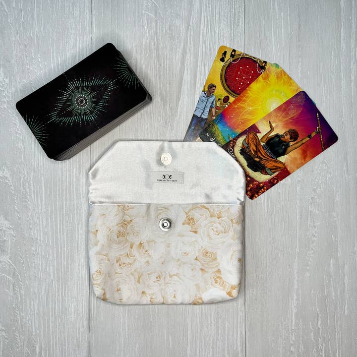 Rose Tarot Clutch Holder for wholesale by Threads of Tarot