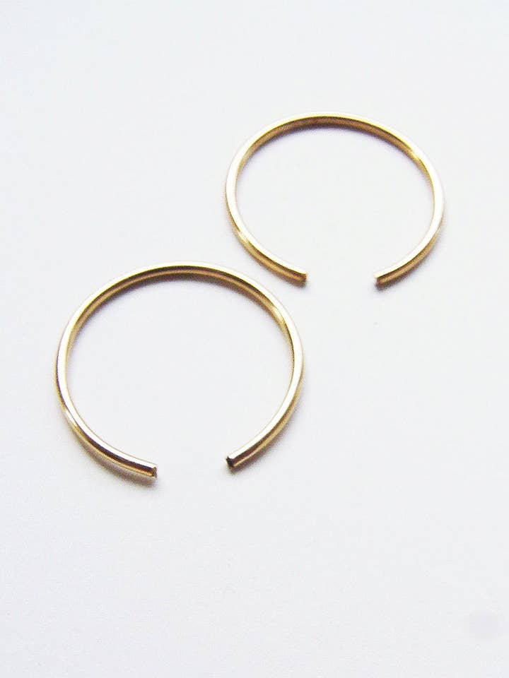Circle Hug Gold Hoops for wholesale by Friedasophie