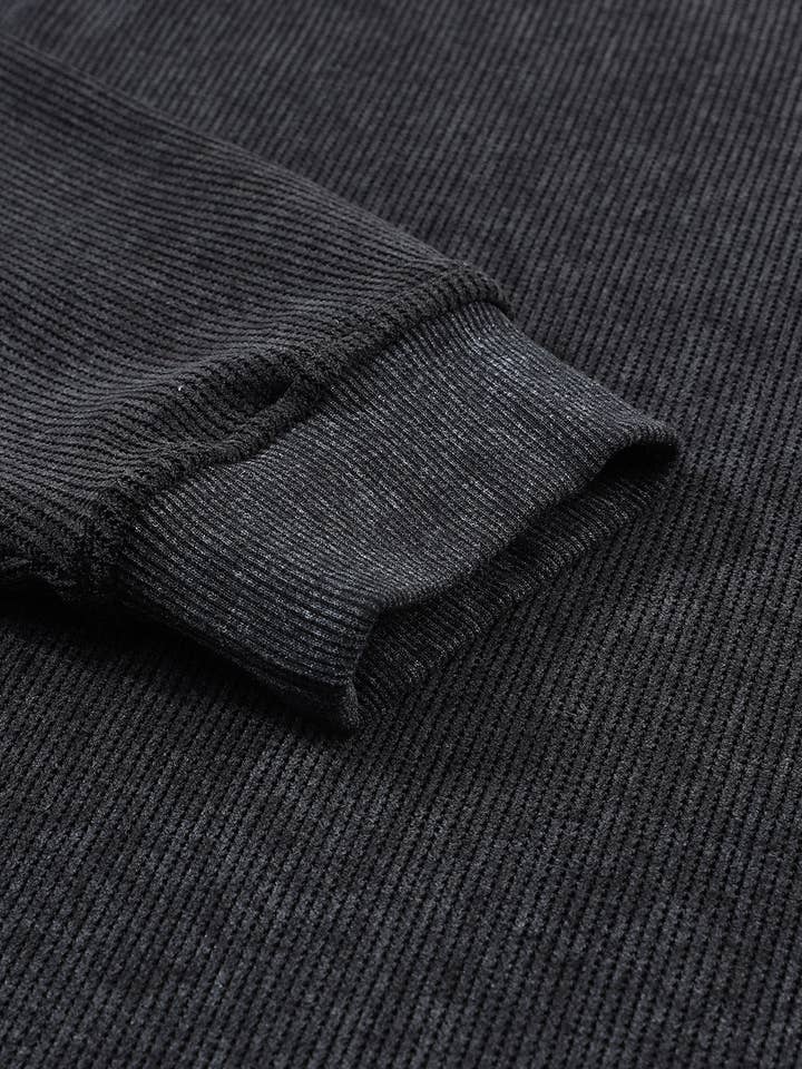 Suhkasana – wholesale Sweatshirt – Women's – Customizable Solid Ribbed Knit Round Neck Casual PulloverSweatshirt8