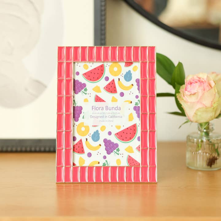 Flora Bunda Inc - Wholesale Picture frame - 4x6 Double Brick Wall Zinc Alloy Picutre Frame4