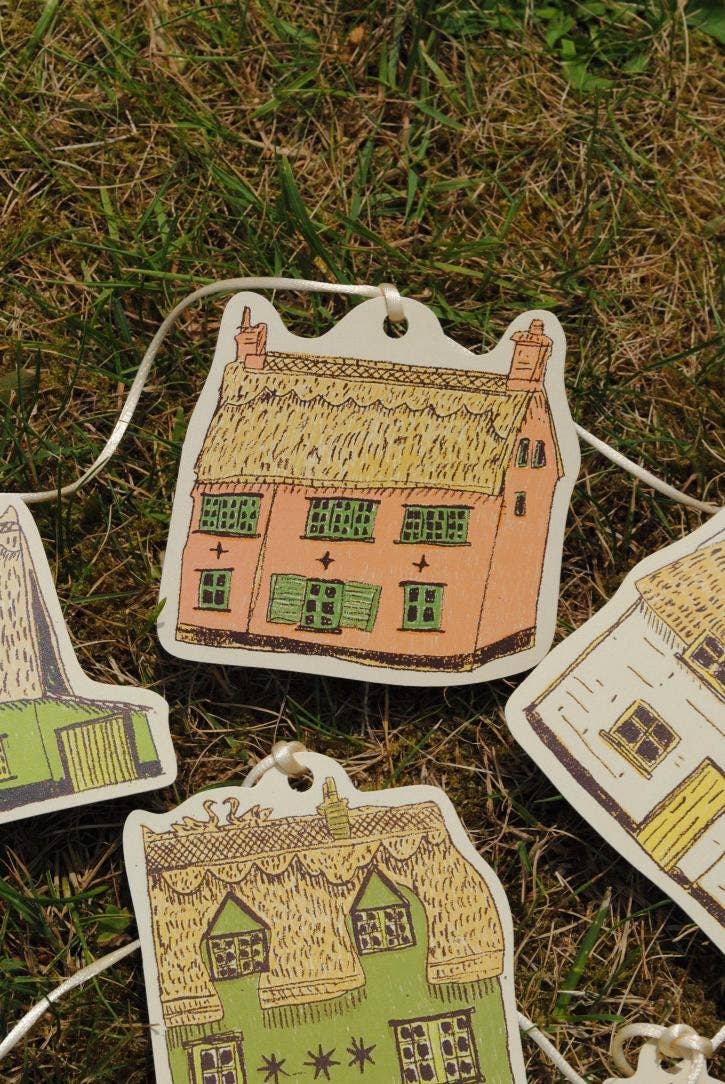 Tulips and Heather - Wholesale Bunting/Garland - Illustrated Paper Garland -Thatched Cottage3