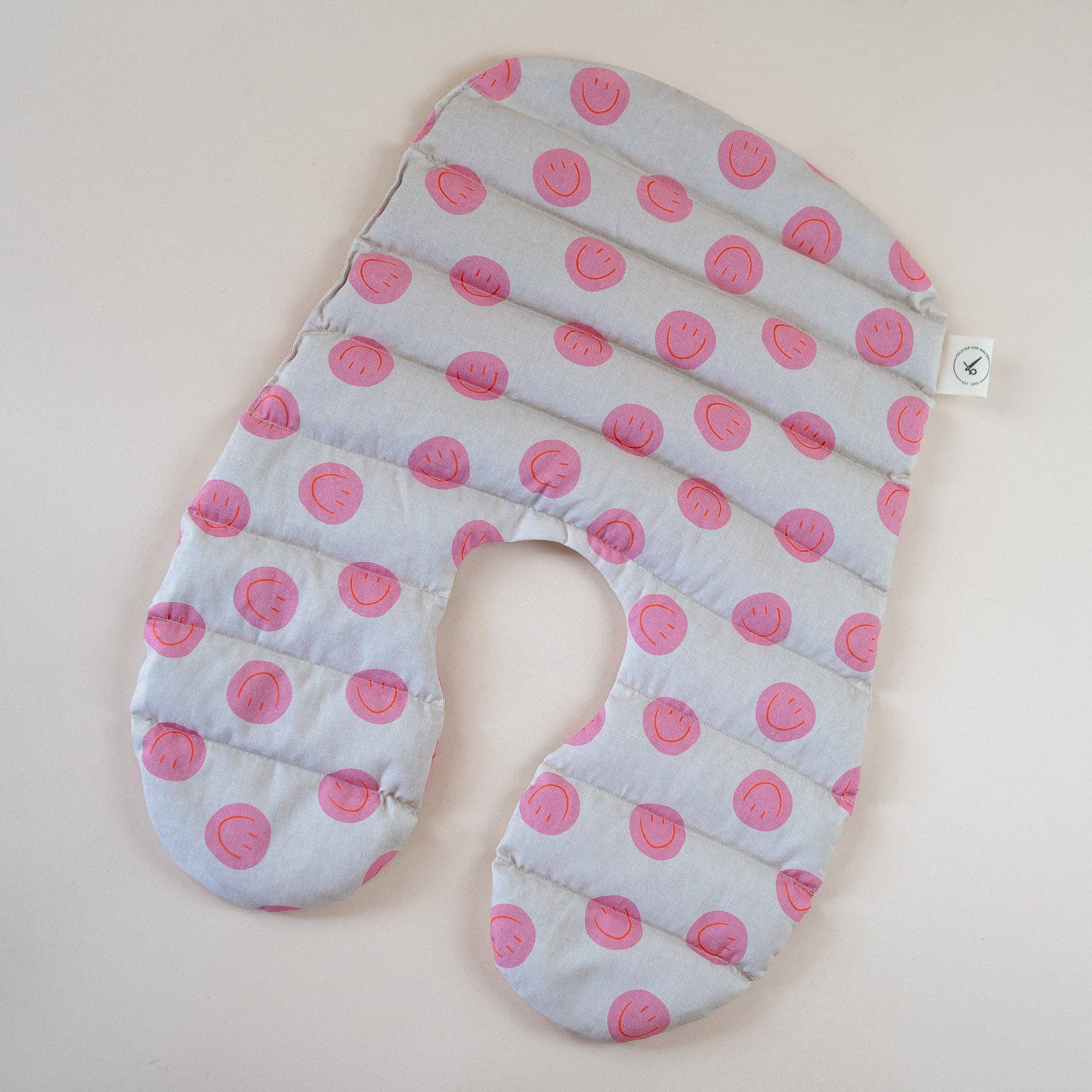 Tochter von Walter - Wholesale Spa Headband - Organic Spelt Neck Pillow - Neck Pillow Smiley Pink5