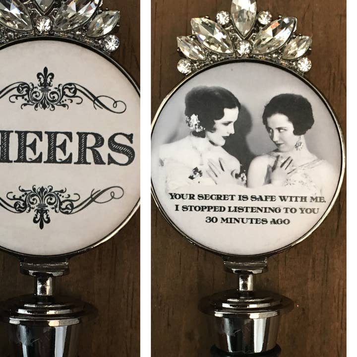 WBS-30MIn wine stopper your secret is safe for wholesale by My Favorite Things