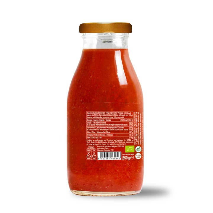 CONVIVIA for italian food lovers - Vente Sauces pour pâtes - Sauce tomate cerise bio de style Palermitana prête 250g