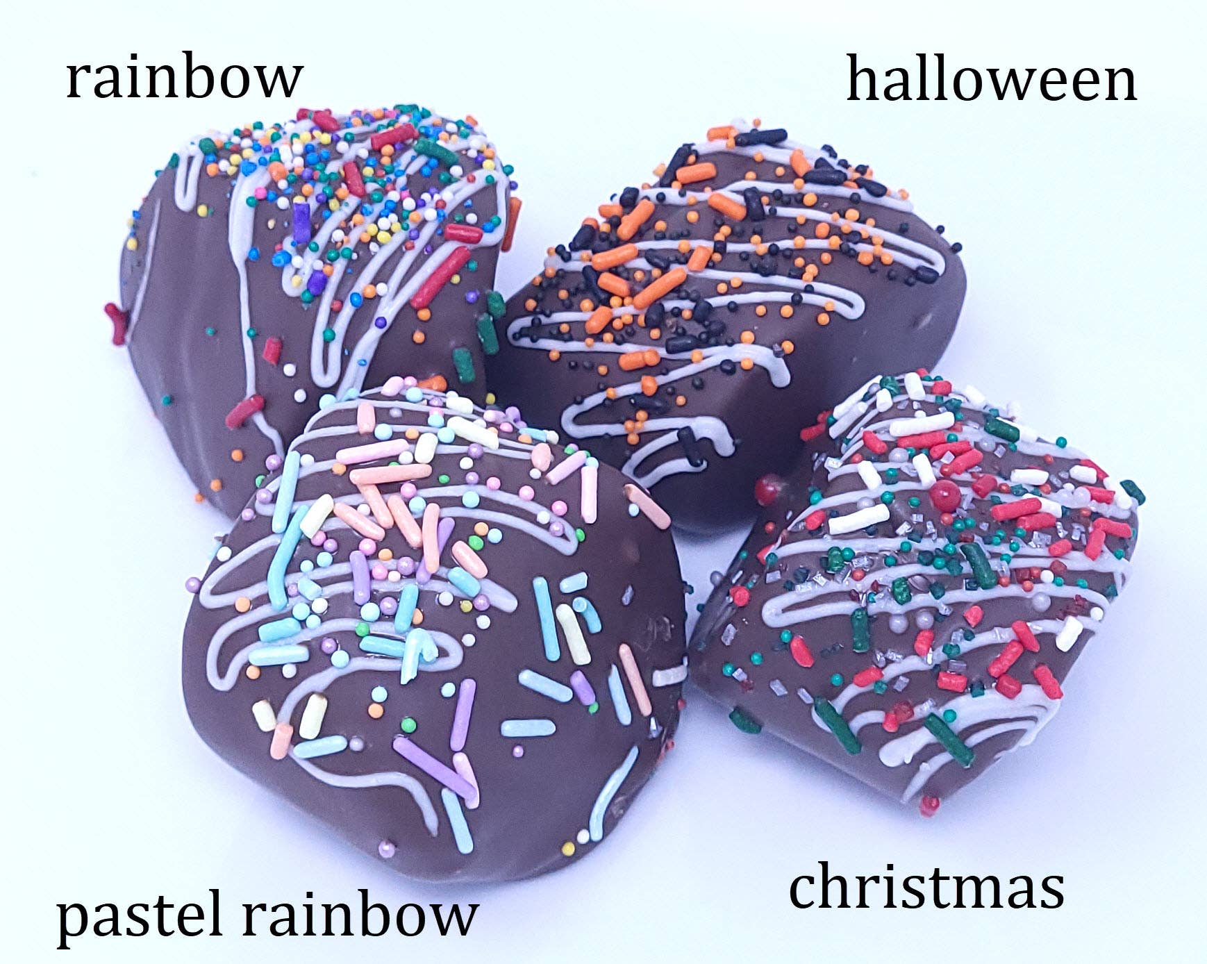 Wild Angel Treats, LLC - Wholesale Chocolate Covered Sweets - Christmas Chocolate Covered Jumbo Marshmallow1