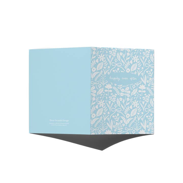 Three Strands Design - Wholesale Wedding Card - Happily Ever After Wedding Card Floral Wedding Card1