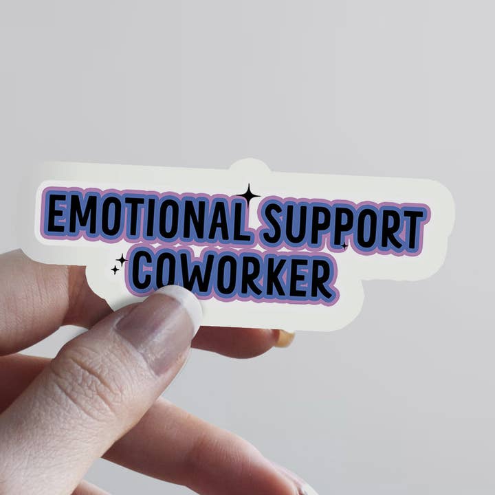 Känslomässigt stöd kollega klistermärke för wholesale av Pop Haste