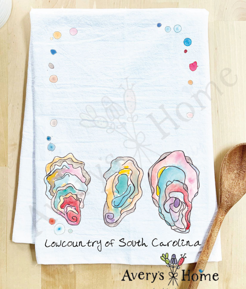 Avery's Home - Vente Torchons - Torchon Personnalisable Souvenir Océan Coquilles d'Huître18