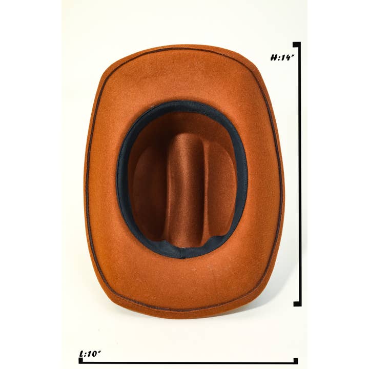 Anarchy Street – Chapéu de cowboy - Mulher por atacado – Chapéu de Cowboy Ocidental com Corrente de Águia4