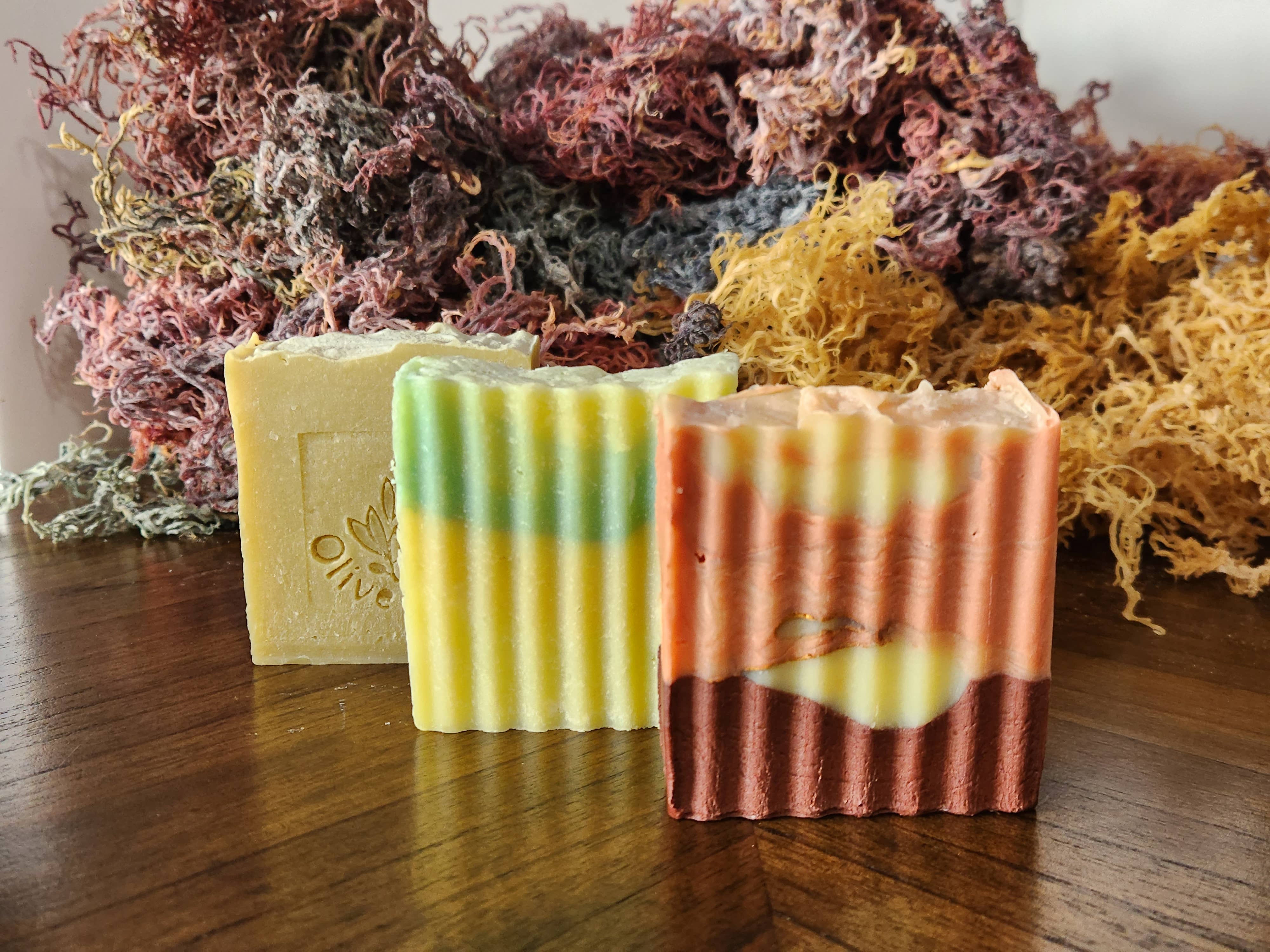 Sea Moss Organics LLC - Wholesale Bar Soap - Sea Moss & Organic Extra Virgin Oil & Turmeric Bar Soap3
