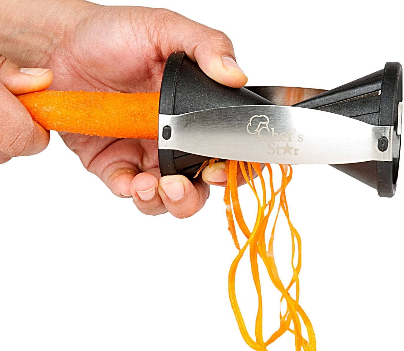 Above Edge - Wholesale Kitchen Tool/Gadget - Spiral Slicer with Stainless Steel Spiralizer & Juilienne Bl1