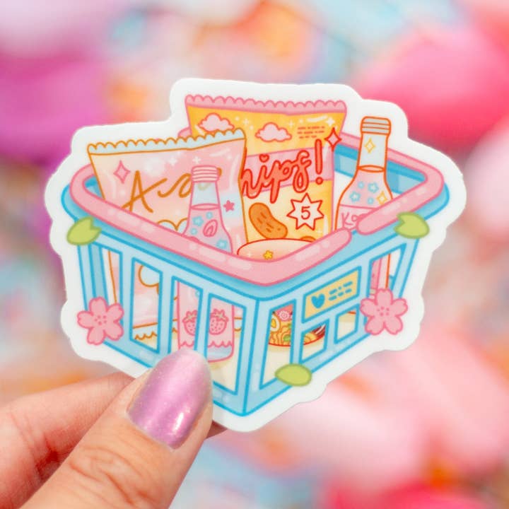 Shopping Basket Sticker for wholesale by Unicorn Eclipse
