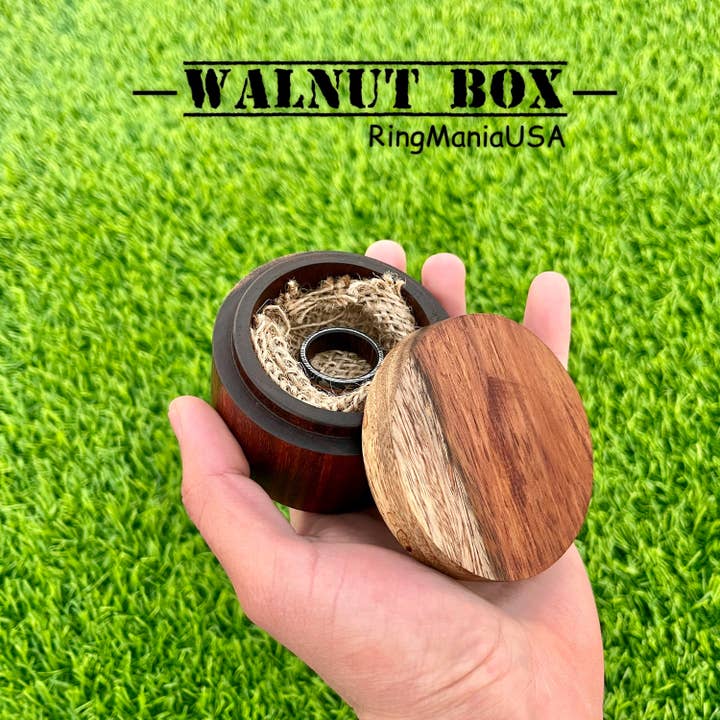 RustyStudioUSA - Vente Alliances/bagues de mariage - Bague en acier de Damas largeur personnalisée Bague en Damas torsadé Bois d'acajou Bague de mariage pour homme Bague de fiançailles pour homme Bague pour homme5