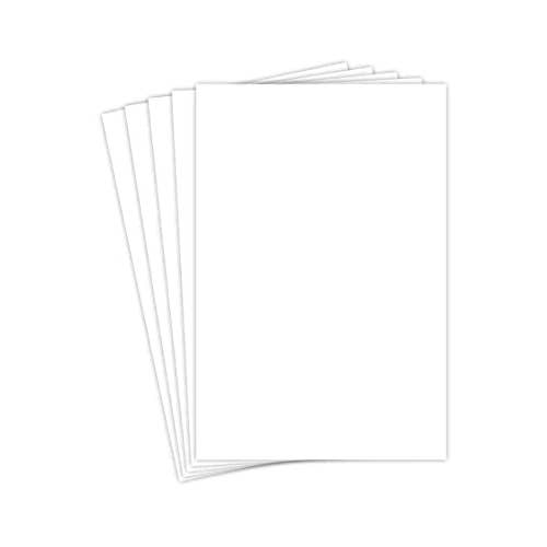 Tom vit kartong 12 ”x 18” tum - Tungvikt 80 lb omslag (218 g/m²) - 50 ark per förpackning för wholesale av Fine Cardstock