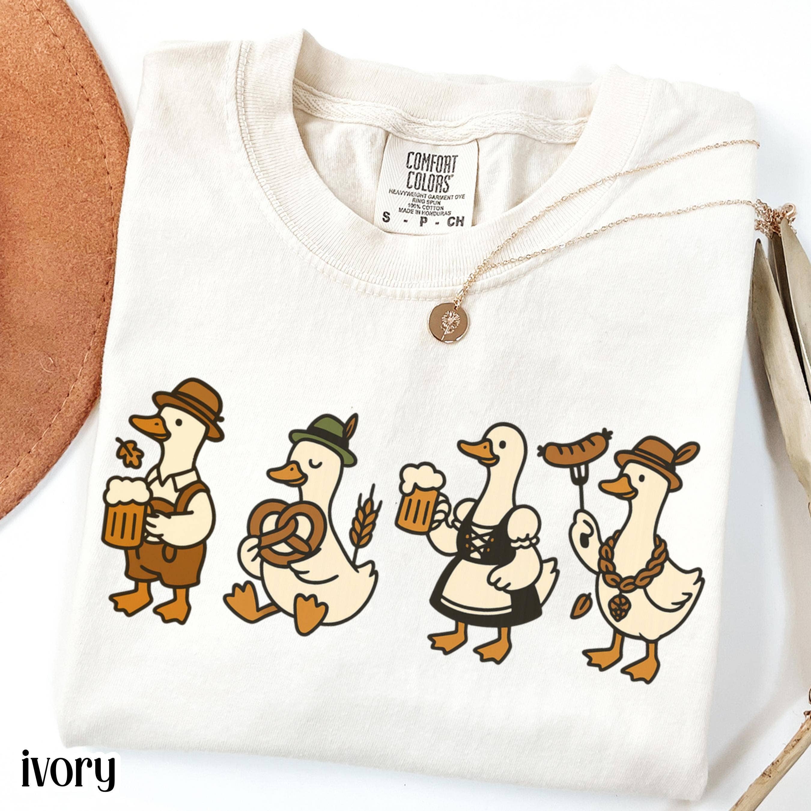 Glaime - Wholesale T-Shirt (Graphic) - Women's - Oktoberfest Goose Comfort Colors Shirt, Silly Goose Sweater1