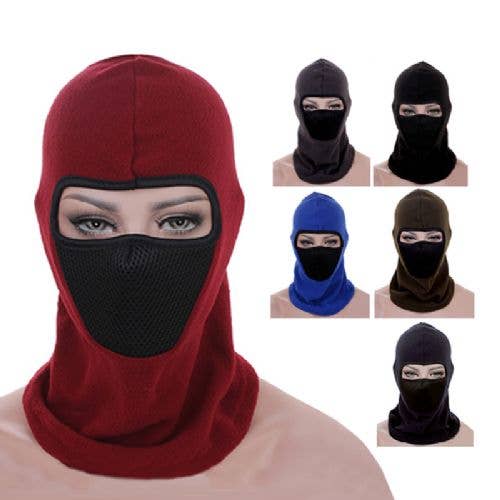Winter Face Mask Pull Over Asst Colors for wholesale by Deluxe Import Trading