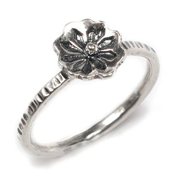 Micro blomma stapling Ring för wholesale av Silverbrook Studios