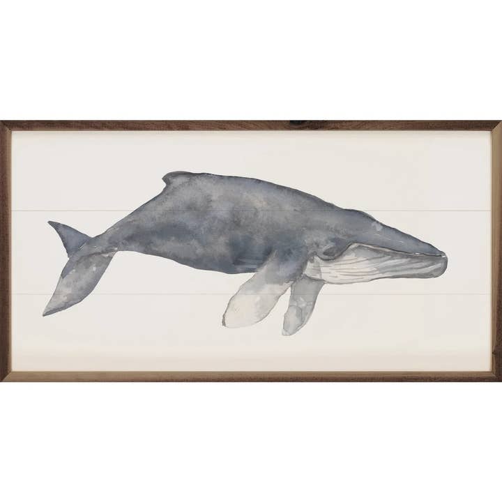 Kendrick Home - Wholesale Painting/Drawing - Watercolor Humpback Whale Painting By Emily Wood