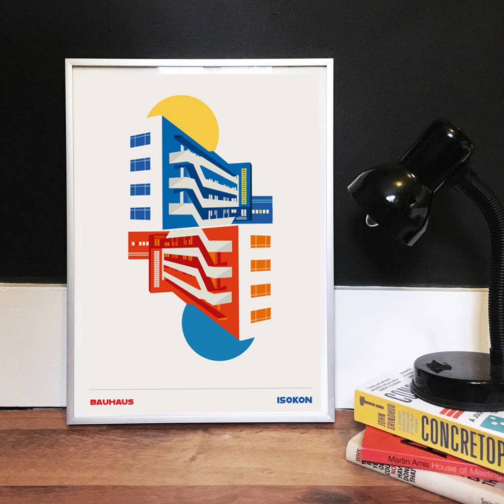 EYE FOR LONDON PRINTS - Venta al por mayor Ilustración - Reproducción de arte Isokon Building London Bauhaus2
