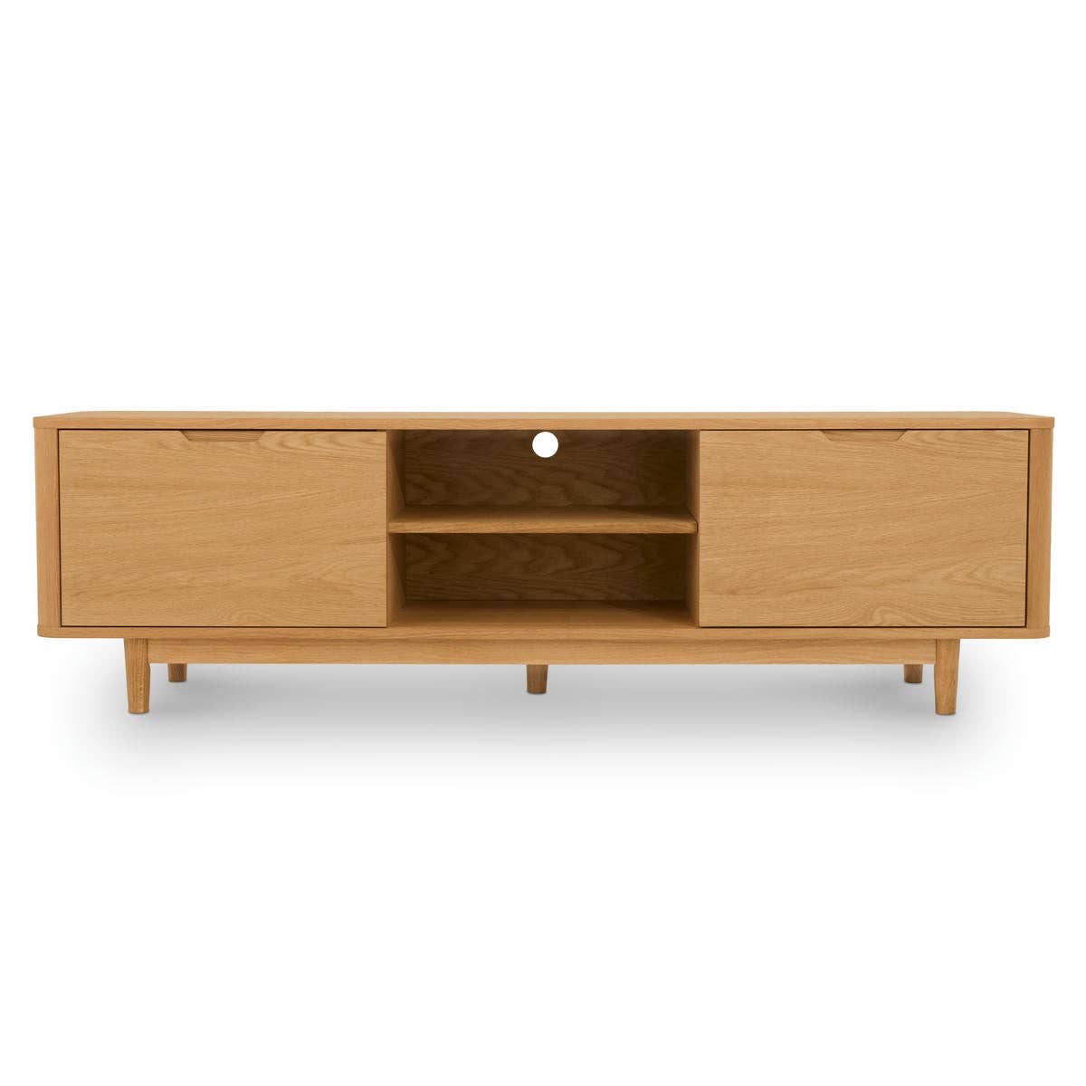 Furnhouse – wholesale Konsolbord – Nyborg TV-bänk med 2 dörrar i naturlig olja0