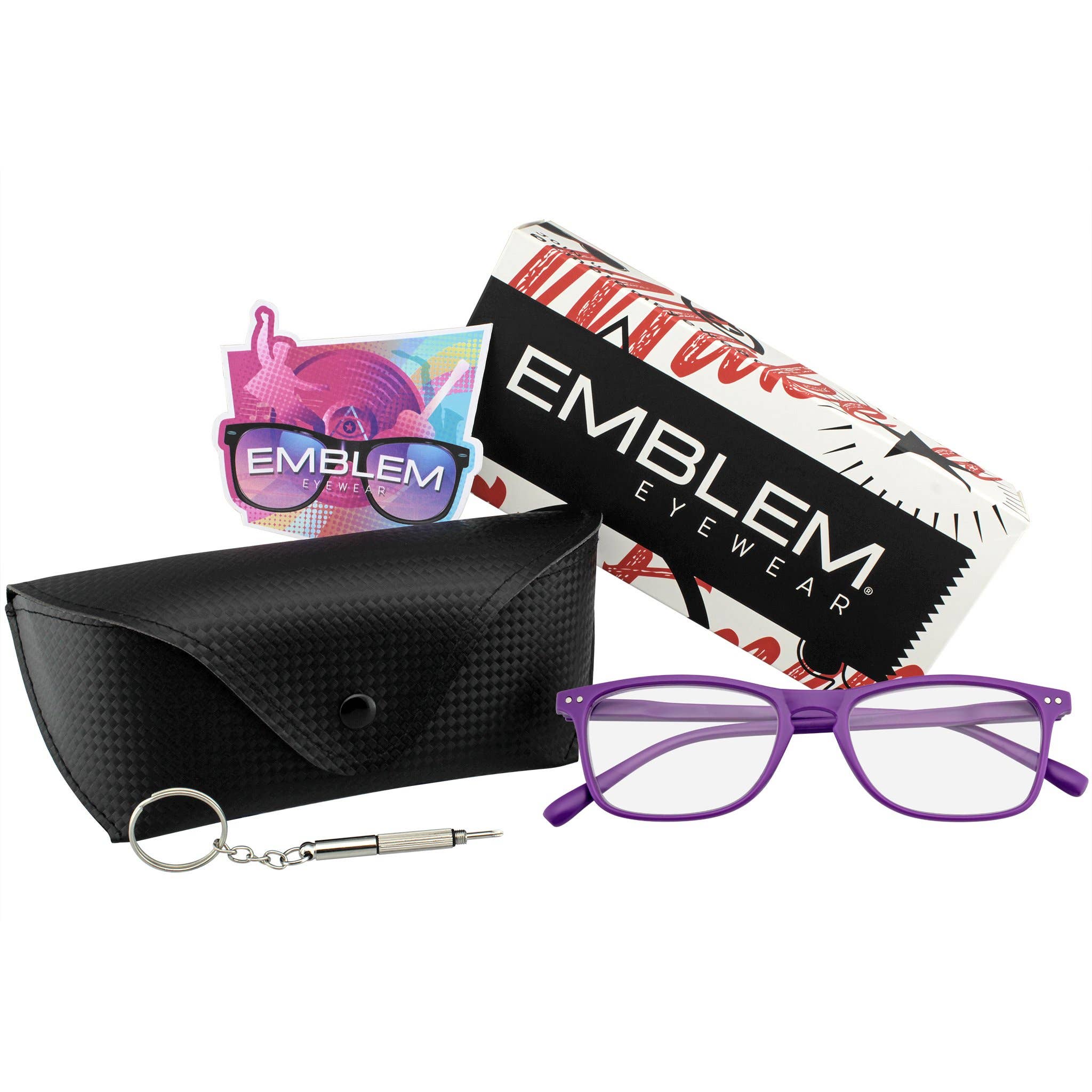 Emblem Eyewear - Venta al por mayor Gafas - Unisex - Gafas de lectura para mujer para hombre cuerno con borde retro lector10