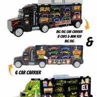 KIDS VOICE TOYS GROUP - Wholesale Toy Car/Truck - Kids - Big Daddy Big Rig Car Carrier with 8 cars & Storage