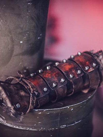 Outcast Props - Wholesale Costume - Men's - Post Apocalyptic Steel Bracers