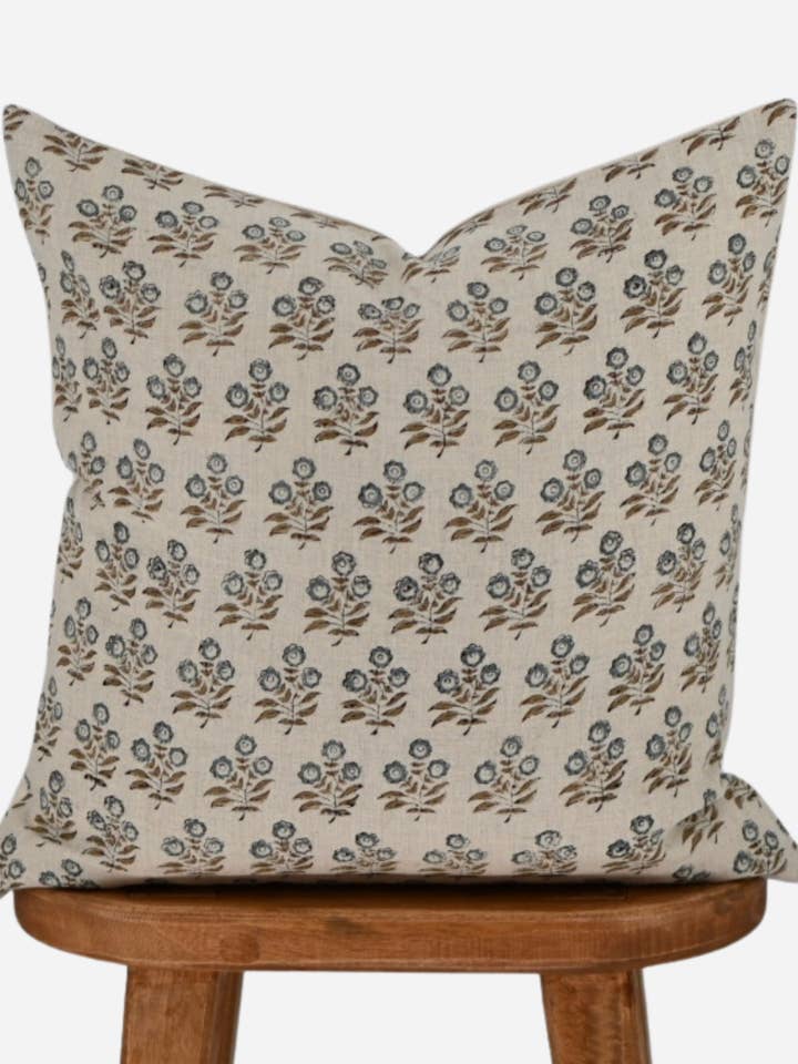 Briannah Block Print Pillow Cover for wholesale by Thread To Form