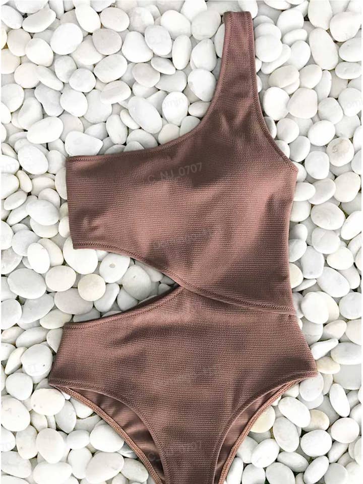 Costume da bagno intero monospalla Lost In Space per la vendita all'ingrosso da parte di Cupshe