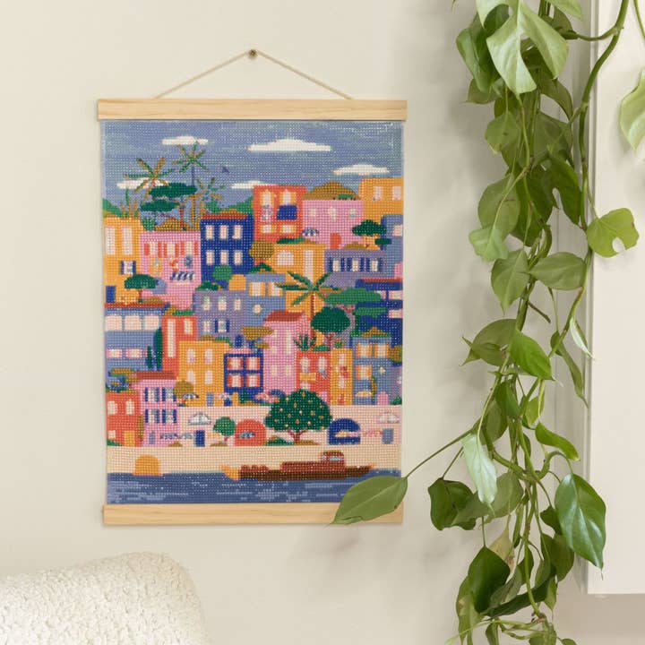 La Petite Épicerie - Wholesale Art Print - Diamond Painting Kit - Colorful Houses by Coralie Fau1