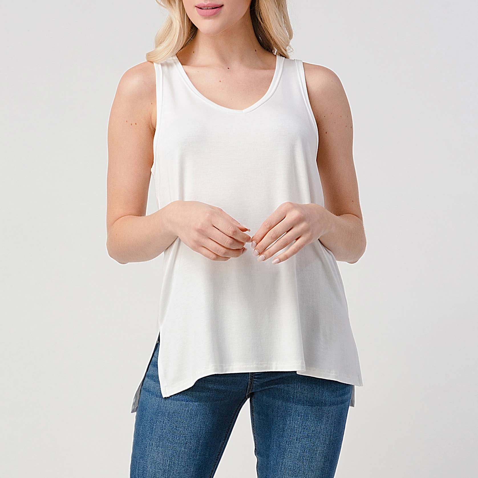 Heimious - Vente Débardeur – femme - Débardeur en jersey modal avec fentes latérales, T46818