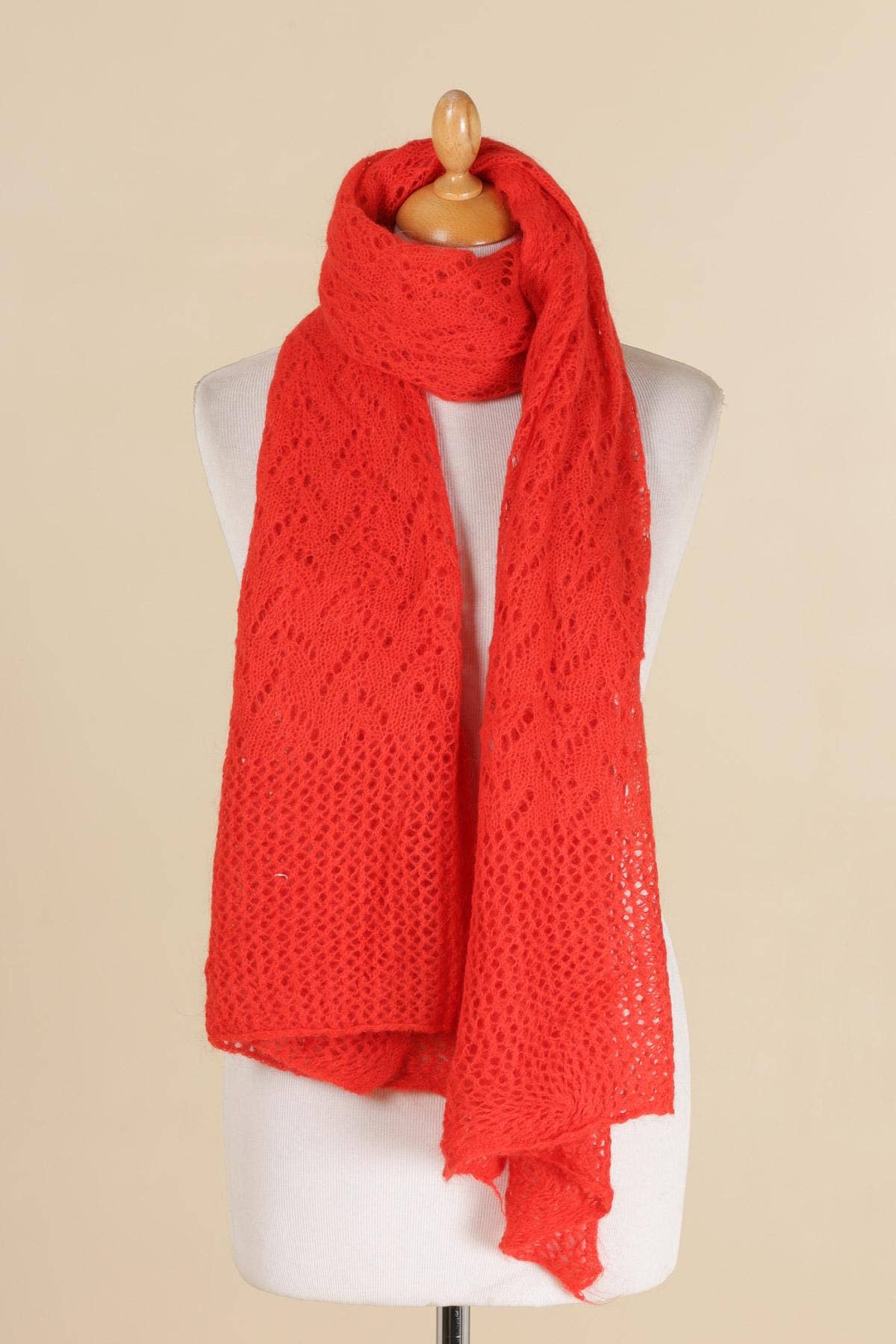 NAÏS PARIS - Wholesale Scarf - Women's - OPENWORK MOHAIR WOOL SHAWL10